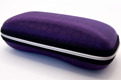Футляр для окулярів на блискавці violet
