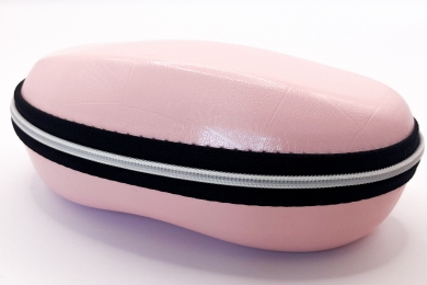 Футляр для окулярів на блискавці light pink
